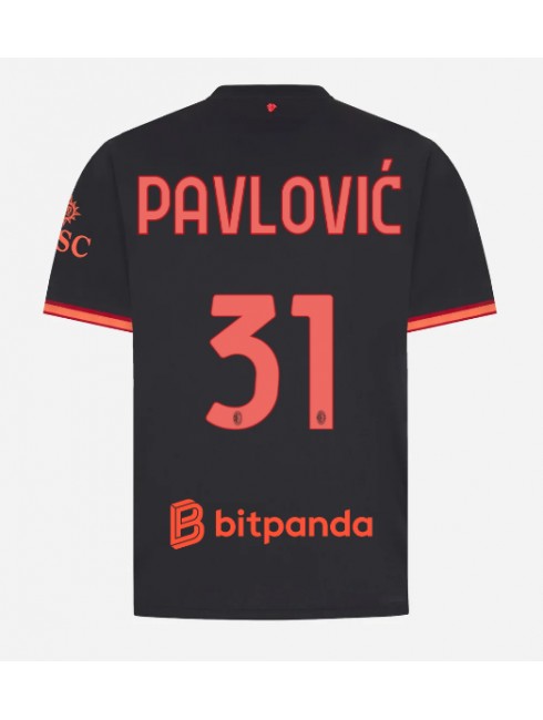 AC Milan Strahinja Pavlovic #31 Replika Tredje Kläder 2026-27 Kortärmad AC Milan Strahinja Pavlovic #31 Replika Tredje Kläder 2026-27 Kortärmad